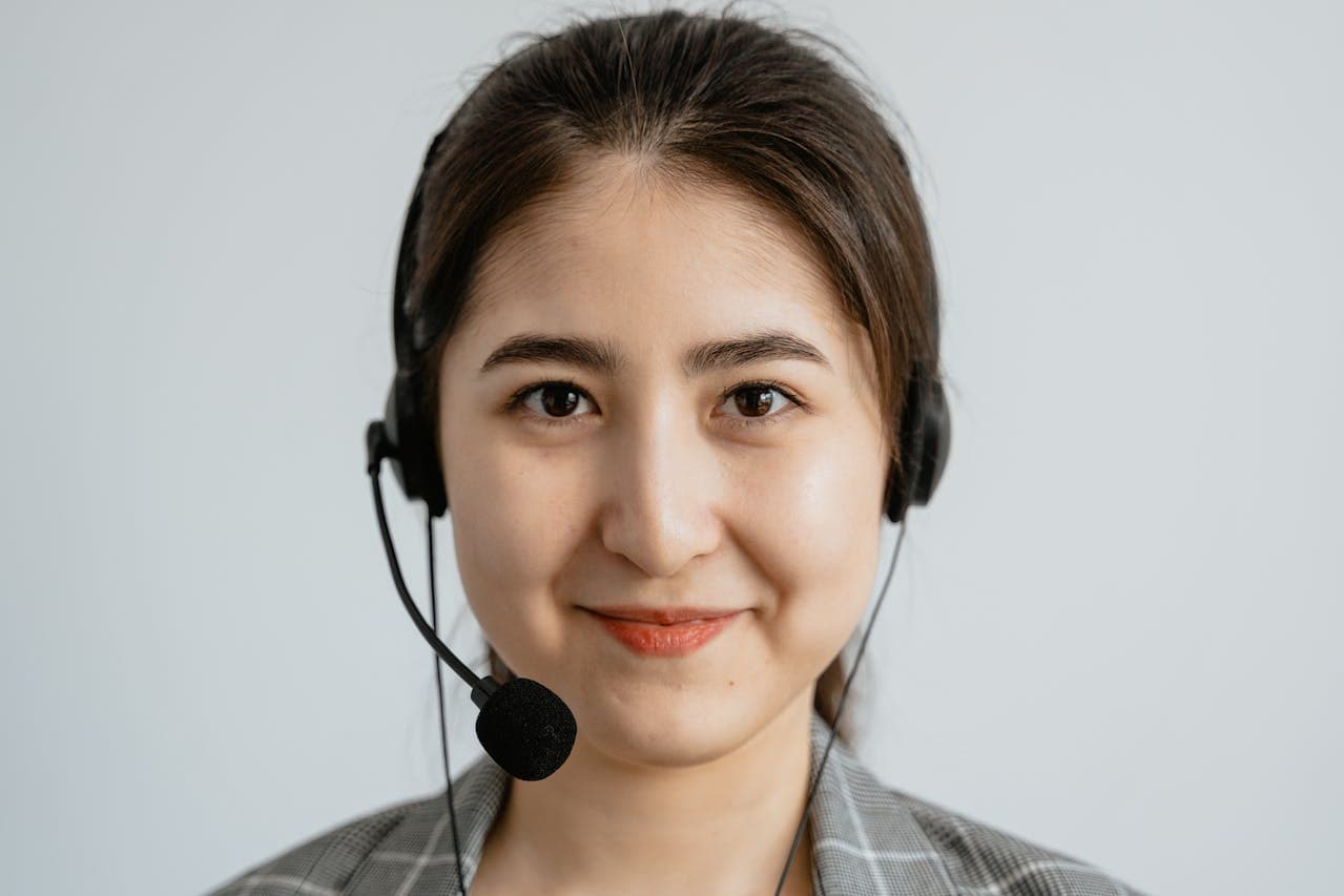 Woman on a call